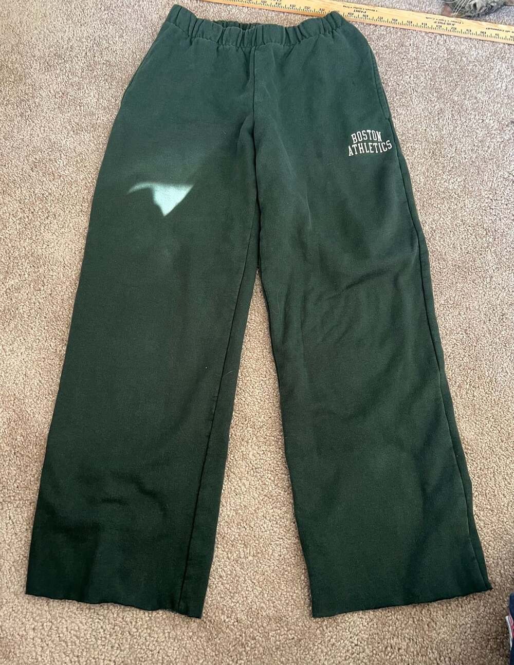 Brandy Melville Forest Green Boston Athletics Rosa Sweatpants . Cut raw hem